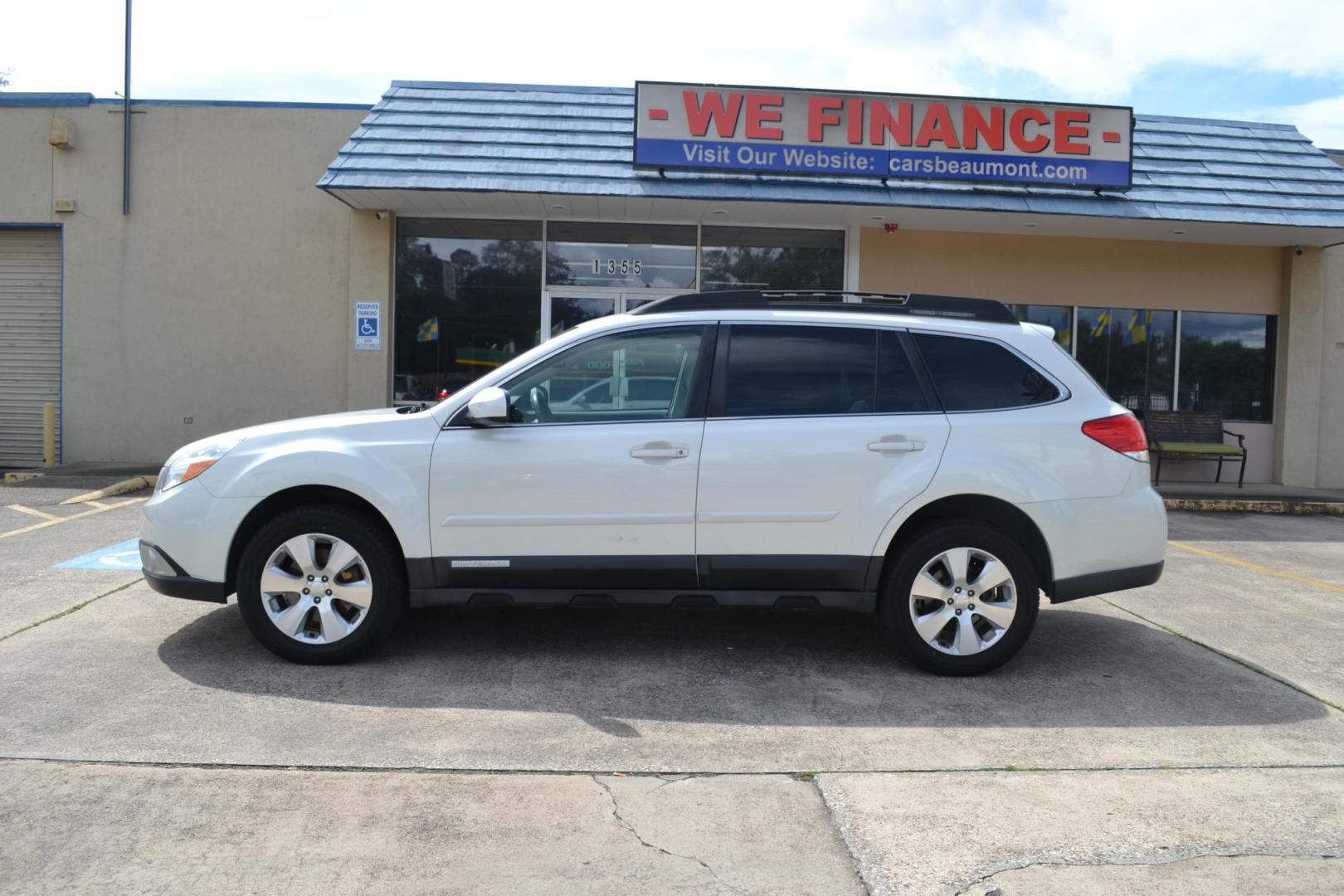 2011 Satin White Pearl /Warm Ivory Leather Interior Subaru Outback 3.6R Limited (4S4BREKC2B2) with an 3.6L H6 DOHC 24V engine, 5-Speed Automatic transmission, located at 1355 North 11th Street, Beaumont, 77702, (409) 832-0006, 30.094290, -94.130096 - Photo#2